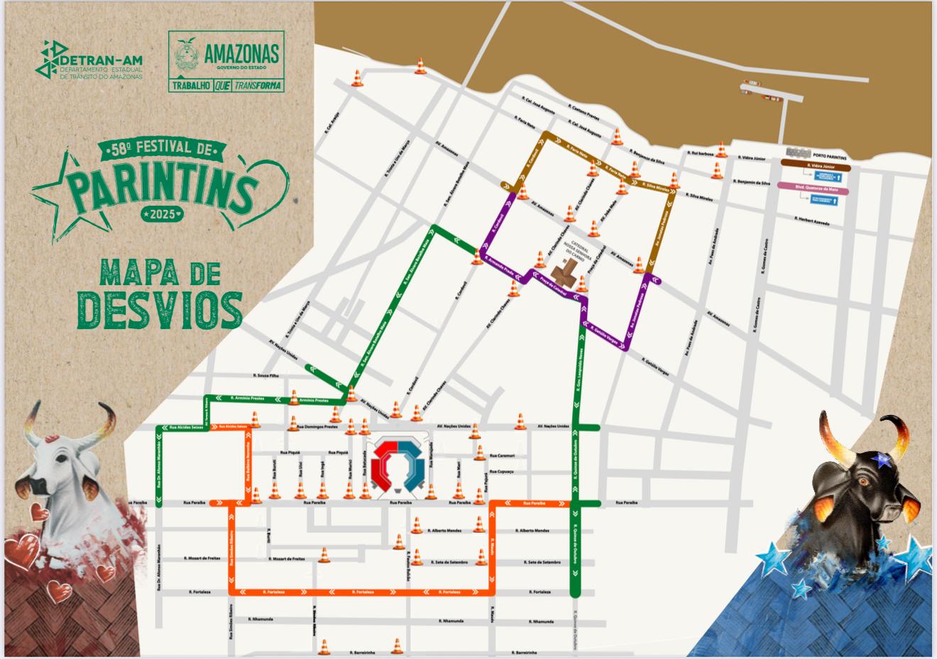 Festival de Parintins 2025: Detran-AM divulga plano de mobilidade para festividades